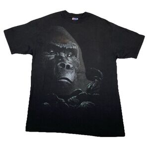 Vintage Gorilla Harlequin T-Shirt Big‎ Graphic Black Single Stitch Men's Large